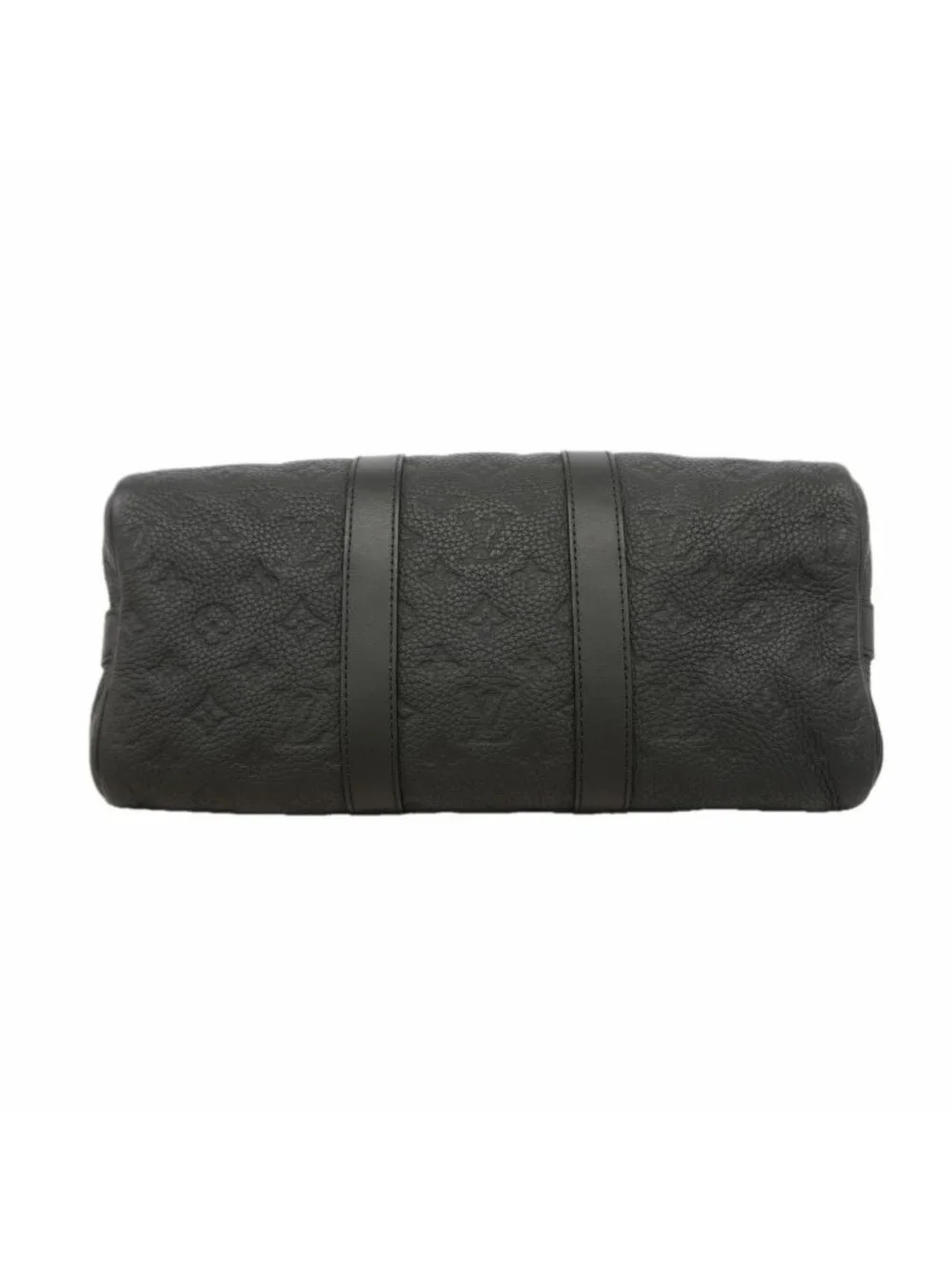 Louis Vuitton Handbag Monogram Taurillon Keepall Bandouliere 35 Black 2-Way Bag